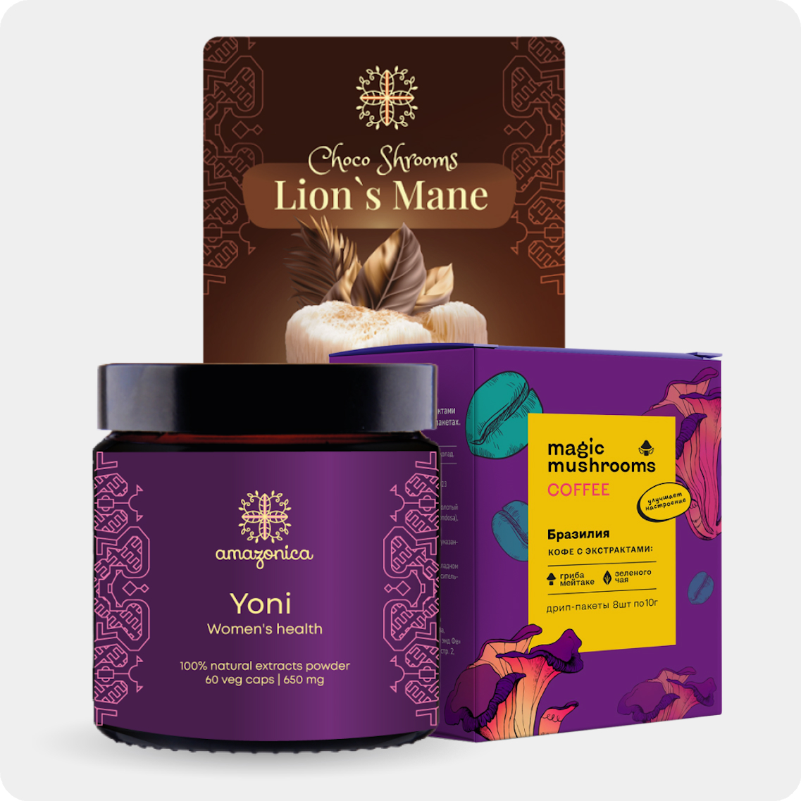 Изображение Lion's Mane & Yoni & Coffee