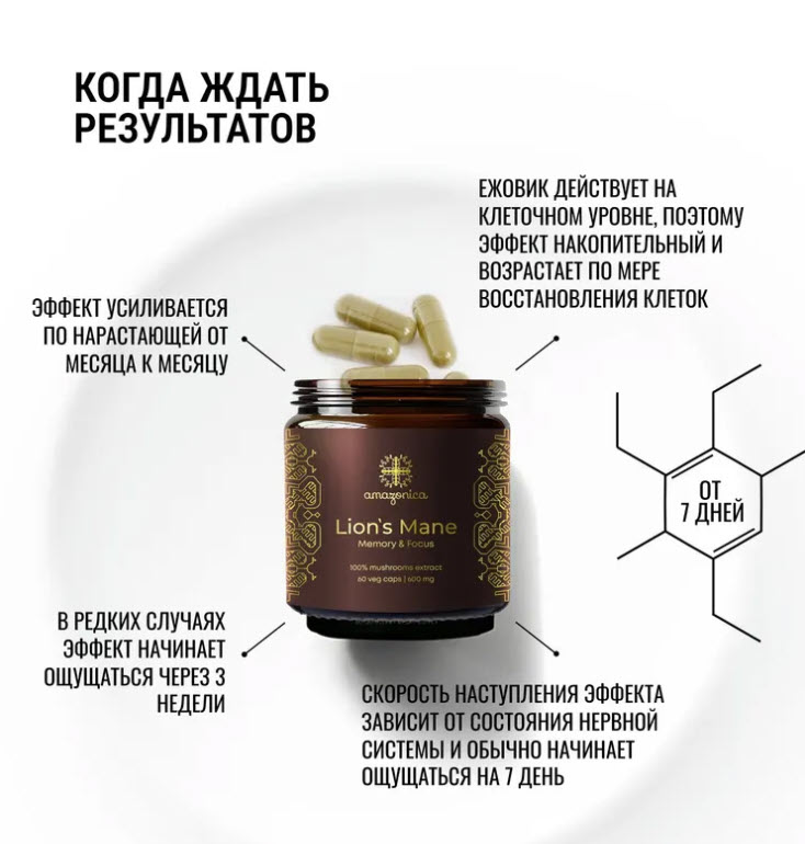Ежовик гребенчатый экстракт