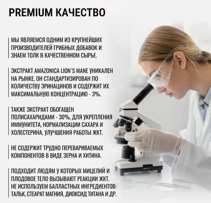 Ежовик гребенчатый экстракт